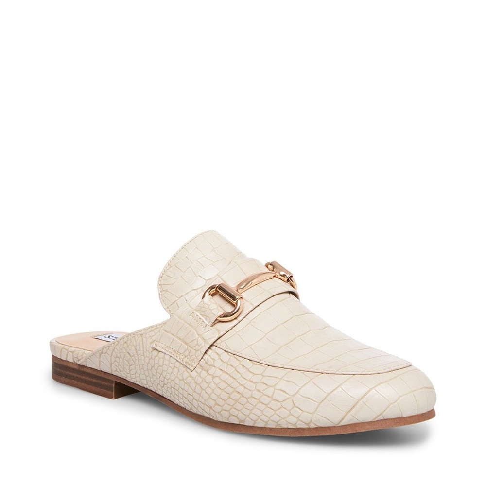 Steve Madden Crocodile Slide Mule Loafers in Box